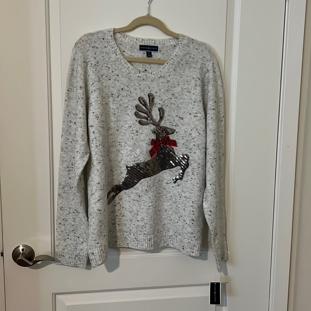 Holiday knit top